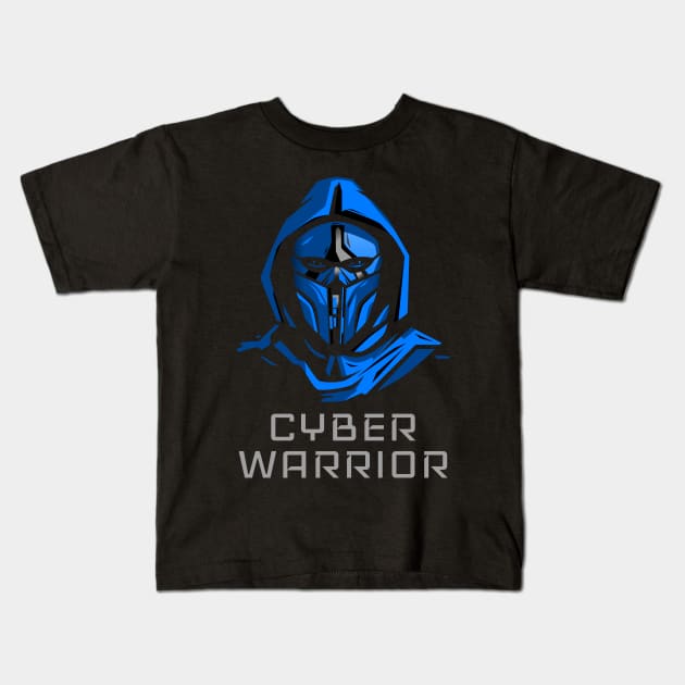 Cyber Warrior Kids T-Shirt by Cyber Club Tees